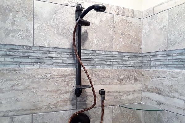 The Hoover 2 Story Master Bathroom Showerhead