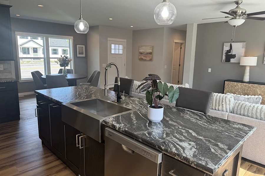 The Lake Placid Ranch Kitchen Island